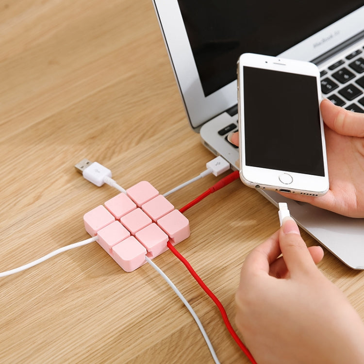 Cable Clip Desk Wall USB Charging Cable Holder Organizer Cable Winder(Grey)