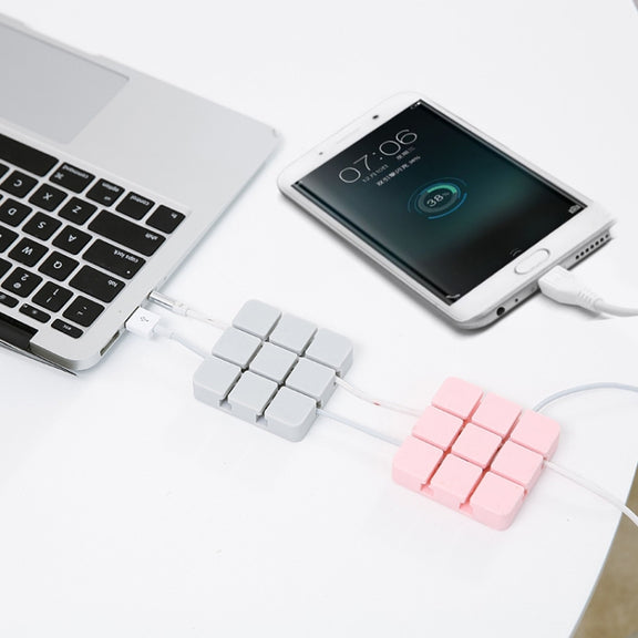 Cable Clip Desk Wall USB Charging Cable Holder Organizer Cable Winder(Grey)