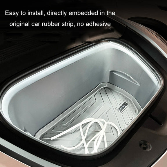 For Tesla Front Trunk LED Ambient Light Strip, Size: For 21-23 Model 3(White Light)
