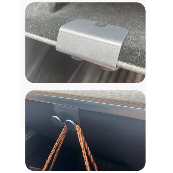 For Tesla Model Y Passenger Glove Box Hook Interior Modification Accessories(Black)