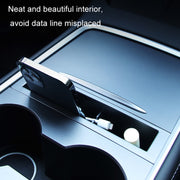 For Tesla Model 3/Y Mobile Phone Storage Box(Black)