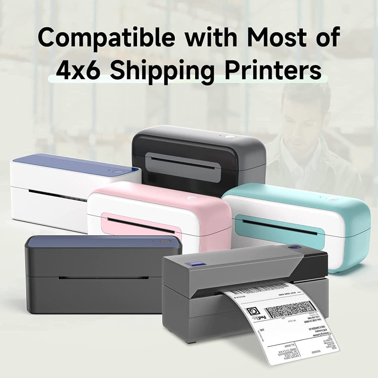 500sheets 4��6 Inch Stickers Thermal Label Paper For Phomemo PM-246S / PM-241BT / D520BT, Style: Roll Paper White