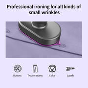 30W Mini Steamer Rotary Folding Iron Insulation Anti-Scald Garment US Plug(White)