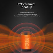 Remote Control Touch Screen Household Desktop PTC Instant Heating Heater, Style: US Plug(Electronic Model)