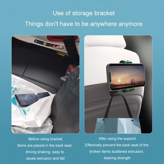 Multifunctional Car Rear Seat Sun Visor Dining Table Mobile Phone Holder(Grey)