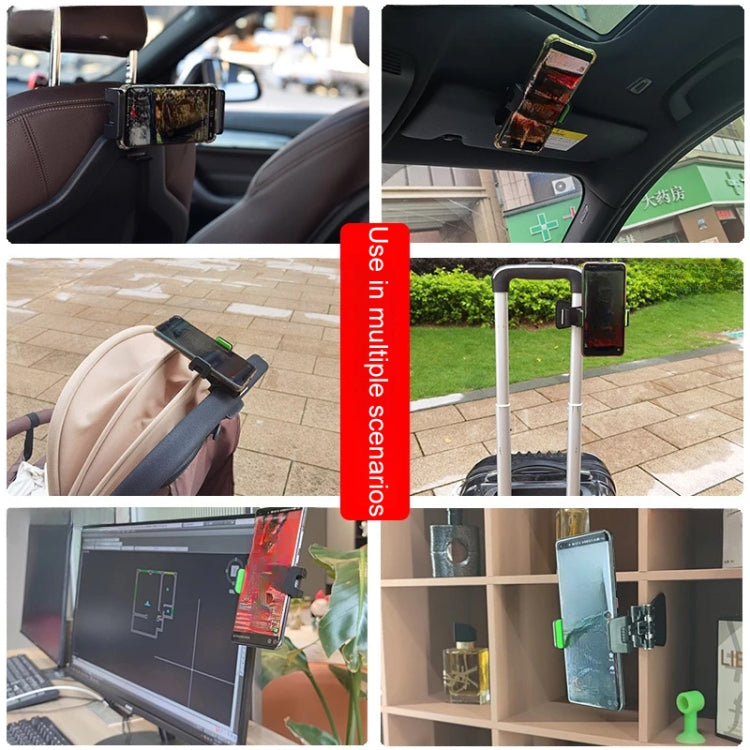 Multifunctional Car Rear Seat Sun Visor Dining Table Mobile Phone Holder(Grey)