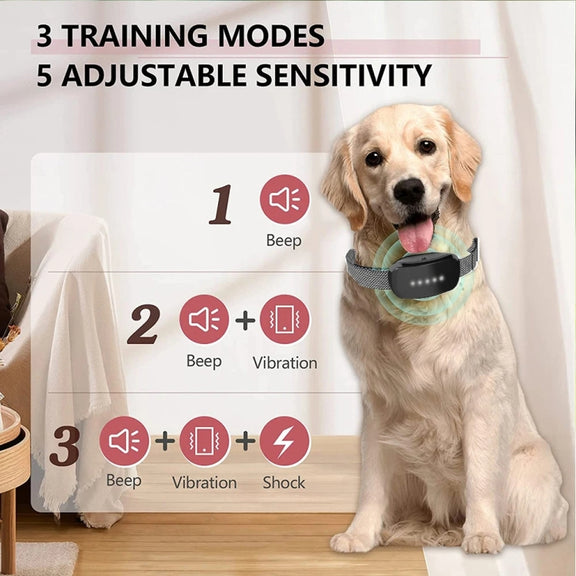 Touch Stop Bark Dog Trainer Anti Barking Pet Supplies(White)