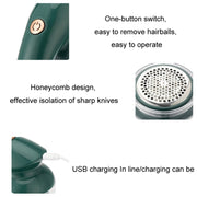 Home Rechargeable Handheld Clothes Hair Ball Trimmer(White)