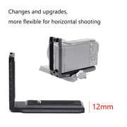 Universal Camera L Shape Bracket Quick Release Plate for Camera RSC2 / RS3 Stabilizers, Spec: L-440 Black
