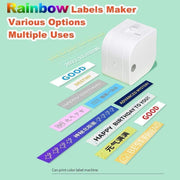 For Phomemo P12 / P12 Pro 12mm x 4m Consumables Label Ribbon, Style: Black Word On Transparent Synthetic Paper