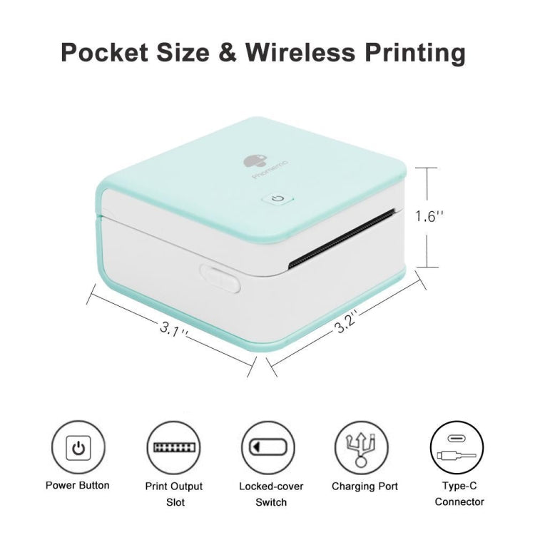 Phomemo M02 PRO Pocket Mini Small Portable Bluetooth Wrong Thermal Tag Printer(Pink)