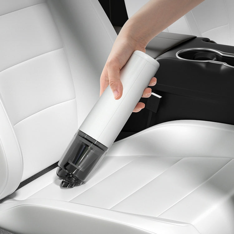 Mini Portable Detachable Wireless Handheld Powerful Car Vacuum Cleaner, Style: Metal Filter (Black)