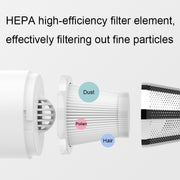 Mini Portable Detachable Wireless Handheld Powerful Car Vacuum Cleaner, Style: Metal Filter (Black)