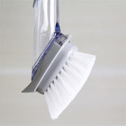 Kitchen Long Handle Automatic Liquid Filling Non-Stick Pan Scrubber Brush Cleaning Brush, Style: Brush+Sponge