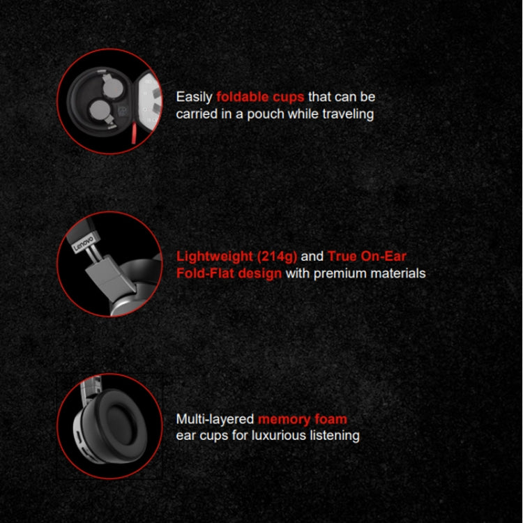 Lenovo  ThinkPad X1 Head-mounted Active Noise Reduction Bluetooth Headphones