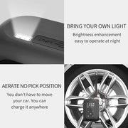 Multifunctional Portable Car Electric Wireless Tire Inflator Pump(Mechanical Button)