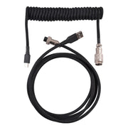 USB-C/Type-C  Mechanical Keyboard Wire Computer Aviation Connector,Cable Length: 3m(Black)