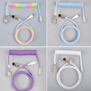 USB-C/Type-C  Mechanical Keyboard Wire Computer Aviation Connector,Cable Length: 3m(Black)