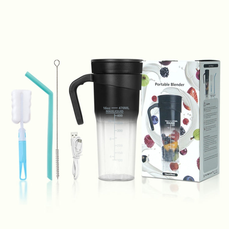 Portable Mini Electrical Extractors USB Charging Multifunctional Juicer(White)