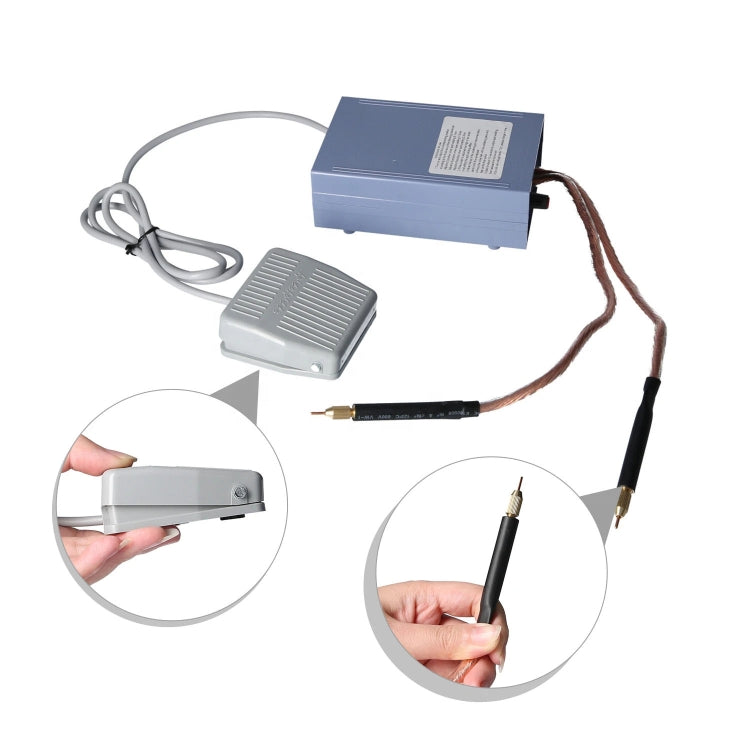 Portable 18650 Battery Spot Welder 5000W High Power Handheld Spot Welding Machine, Style: Automatic Version EU Plug