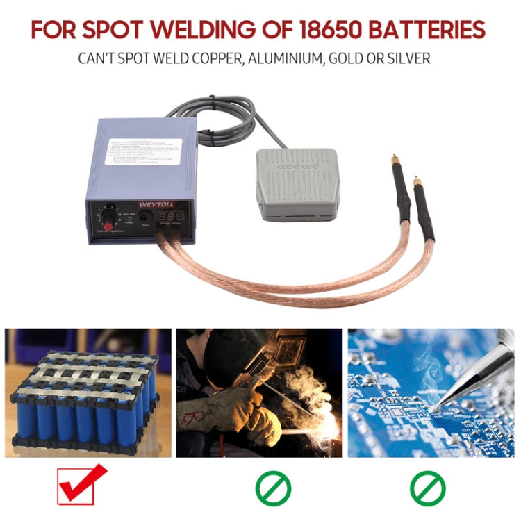 Portable 18650 Battery Spot Welder 5000W High Power Handheld Spot Welding Machine, Style: Automatic Version EU Plug