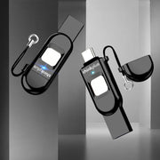 Lenovo Thinkplus TFU301 Dual Interface Type-C+USB Fingerprint Encrypted USB Flash Drive, Capacity: 256G
