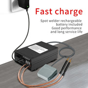 8000W High Power 18650 Battery Handheld Spot Welding Machine, Style: Footswitch Version EU Plug