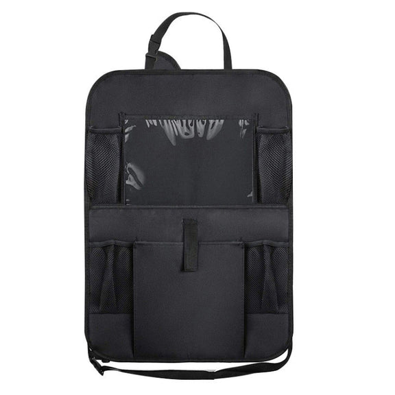 Car Seatback Organiser Storage Hanging Bag(Black)