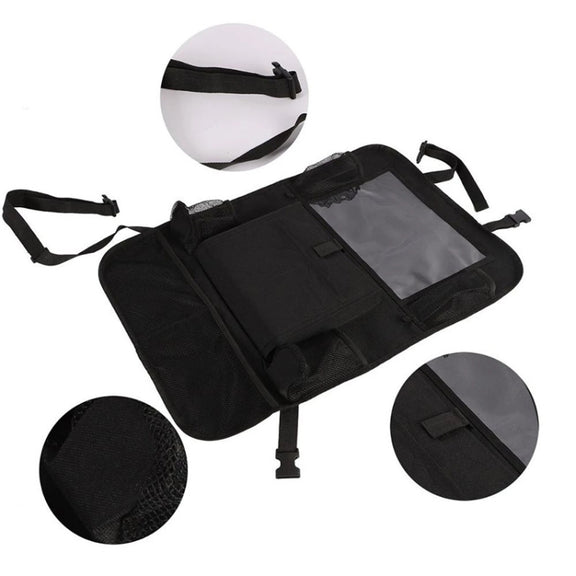 Car Seatback Organiser Storage Hanging Bag(Black)
