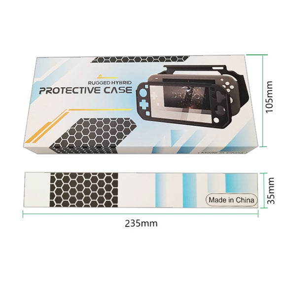 For Nintendo Switch Lite Full Cover Protective Shell TPU Console Case(Black)