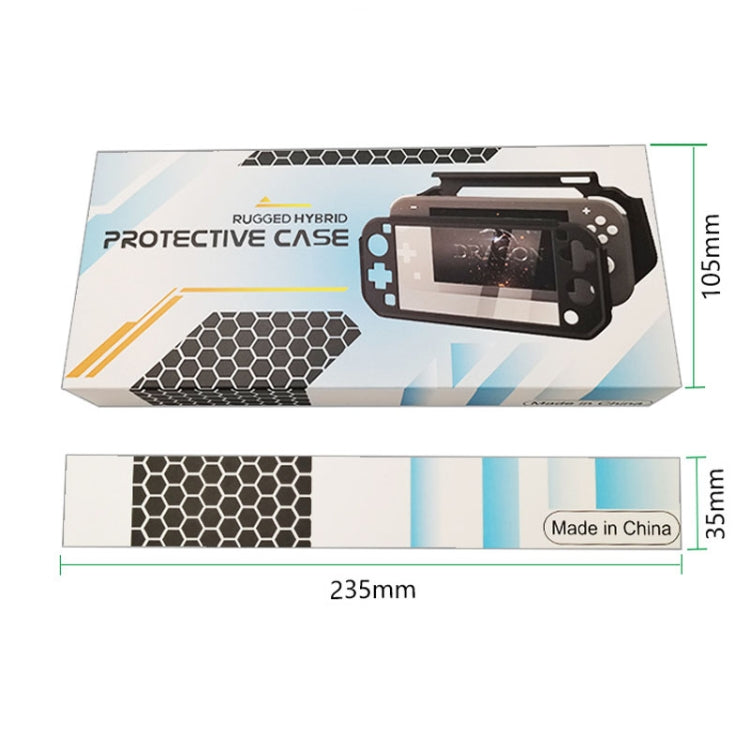 For Nintendo Switch Lite Full Cover Protective Shell TPU Console Case(Black)