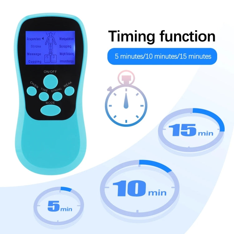 Multifunctional Low Frequency Pulse Meridian Physiotherapy Massage Instrument, Color: Blue Standard