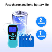 Multifunctional Low Frequency Pulse Meridian Physiotherapy Massage Instrument, Color: Blue Standard