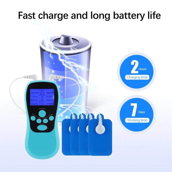 Multifunctional Low Frequency Pulse Meridian Physiotherapy Massage Instrument, Color: White Upgrade
