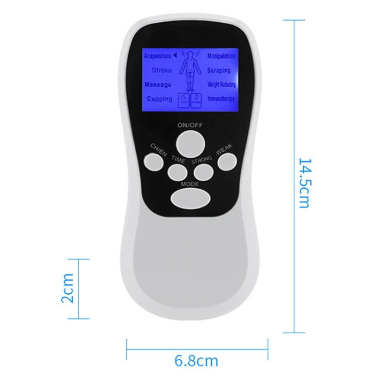 Multifunctional Low Frequency Pulse Meridian Physiotherapy Massage Instrument, Color: White Upgrade