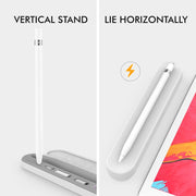 AahStyle PT121 For Apple Pencil 1 / 2 Magnetic Storage Convenient Pen Box(White)
