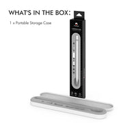 AahStyle PT121 For Apple Pencil 1 / 2 Magnetic Storage Convenient Pen Box(White)
