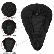 Bicycle Cushion Covers Cycling Gear Accessories, Color: Black