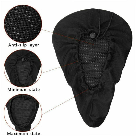 Bicycle Cushion Covers Cycling Gear Accessories, Color: Black