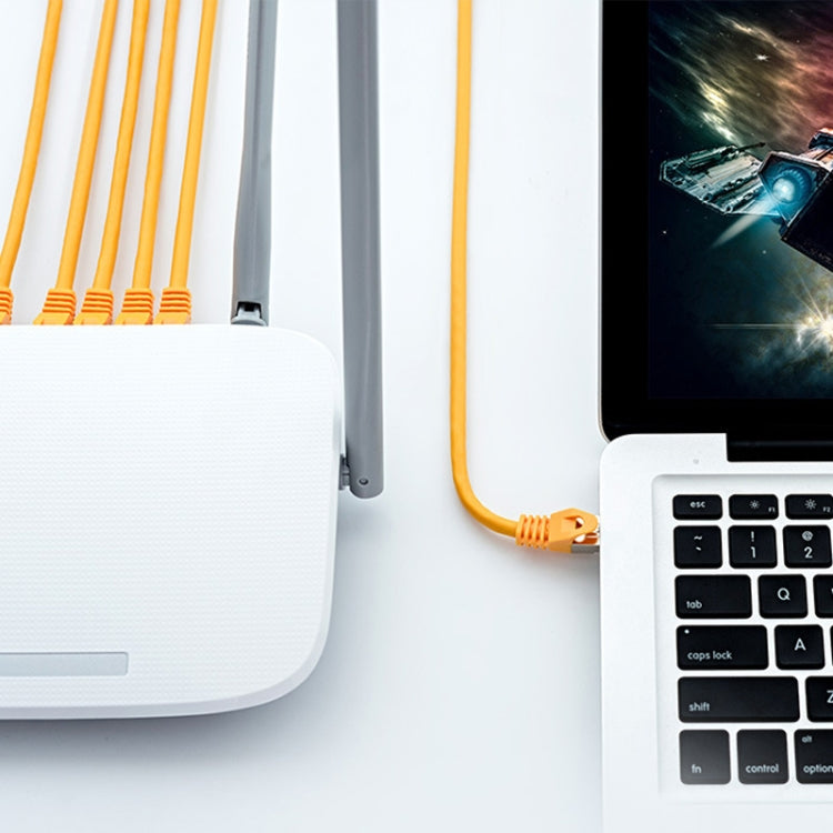 2m CAT6 Gigabit Ethernet Double Shielded Cable High Speed Broadband Cable