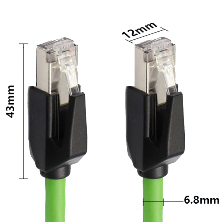 25m CAT6 Double Shielded Gigabit Industrial Cable Vibration-Resistant And Highly Flexible Drag Chain Cable