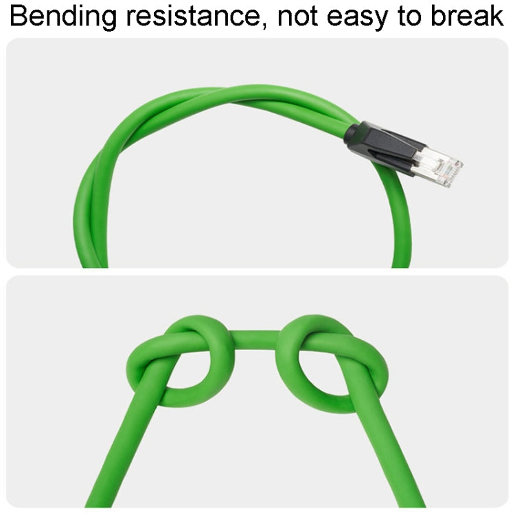 12m CAT6 Double Shielded Gigabit Industrial Cable Vibration-Resistant And Highly Flexible Drag Chain Cable