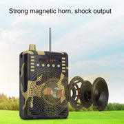48W Wireless Bluetooth Voice Amplifier with Remote Control Supports USB/TF Card Playback EU Plug(Camouflage)