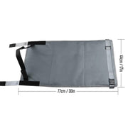 79 x 44cm Kids Airplane Seat Extender Portable Travel Seat Cushion(Black)