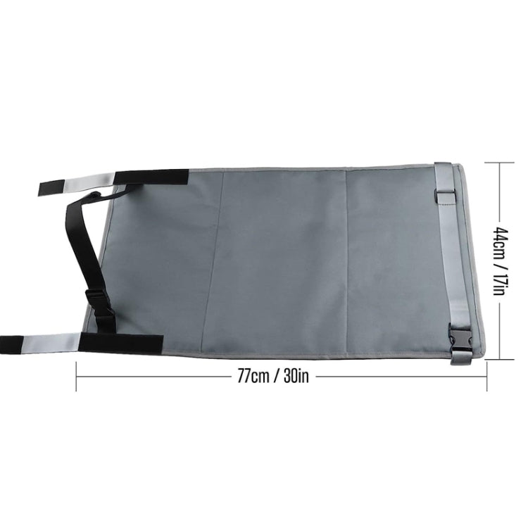 79 x 44cm Kids Airplane Seat Extender Portable Travel Seat Cushion(Black)