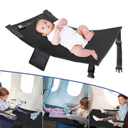 79 x 44cm Kids Airplane Seat Extender Portable Travel Seat Cushion(Black)