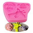 Cartoon Three-dimensional Animals Fondant Silicone Mold Cake Decorating Baking Tools, Specification: 0599 - free shipping - PMC TechLife - Order now!