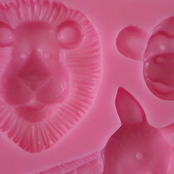 Cartoon Three-dimensional Animals Fondant Silicone Mold Cake Decorating Baking Tools, Specification: 0599