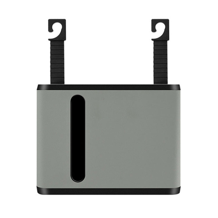 Car Seat Back Hanging Tissue Storage Box(Grey)