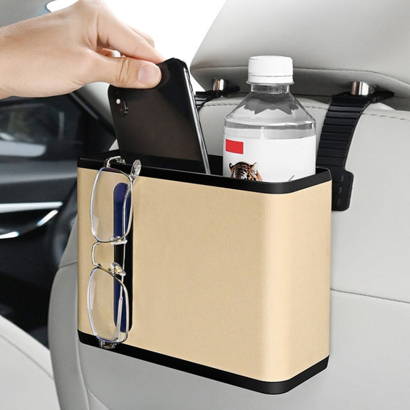 Car Seat Back Hanging Tissue Storage Box(Black)